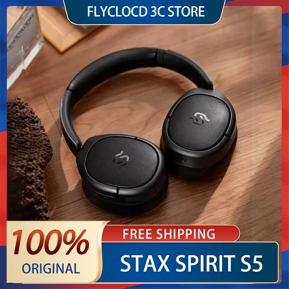 Stax Spirit S5 Head-Mounted Headset Wireless Bluetooth E-Sports Headset Customize Noise Reduction Music Earphone Gamer Accessory