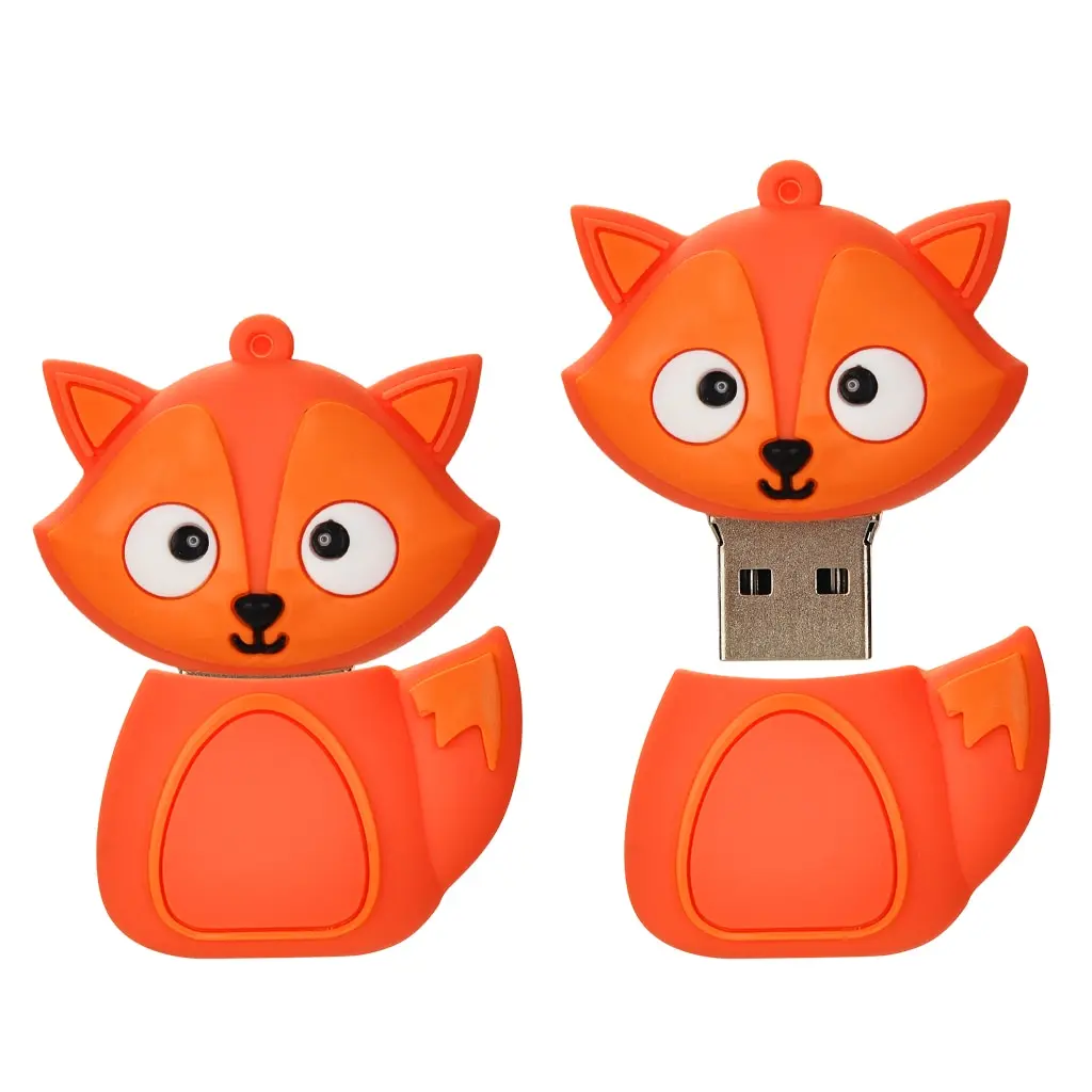 Little Fox Pen Drive 64GB Memory Stick USB Flash Drive 64GB2.0 Cartoon Pen Drive 64GB USB Stick 64GB Gift USB