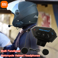 Xiaomi Music Interphone Bluetooth 5.0 Motorcycle Helmet Intercom Headset Waterproof 300m Intercomunicador Speaker Earphone