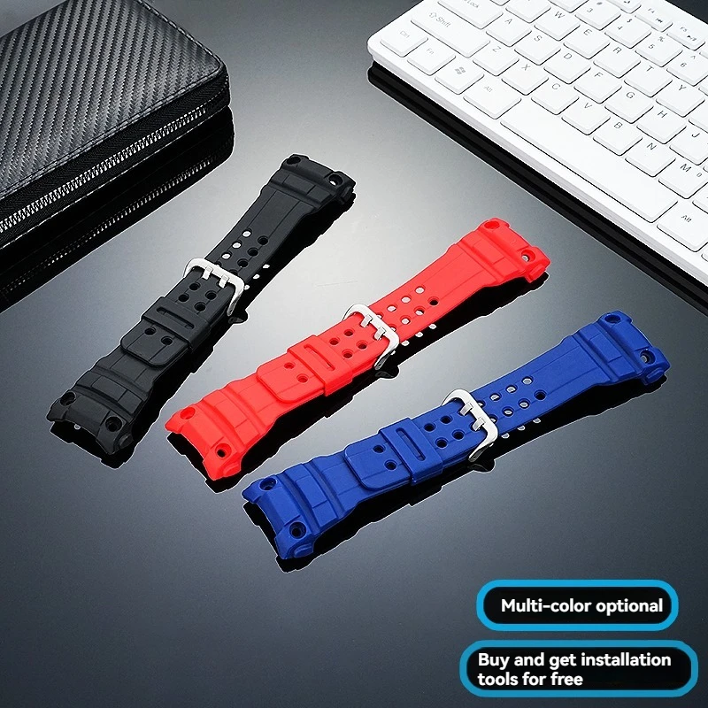 Сменный ремешок для часов Casio GWN-1000B/GWN-1000 Gulfmaster, мужской водонепроницаемый ремешок из смолы, модель 5371, прочный резиновый браслет