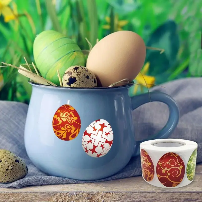 500 шт., пасхальные наклейки для карт