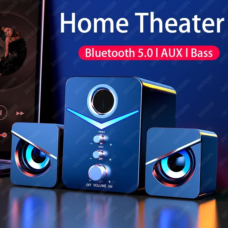 Home theatre system caixa de som para pc speaker altavoces blutooth haut-parleurs enceinte puissant desktop computer speakers