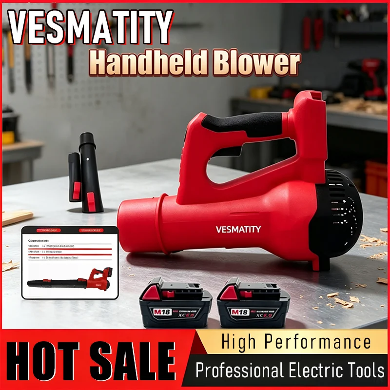 2026 new cordless turbo air blower brushless handheld leaf jet blower powerful tool for garden cleaning fits
