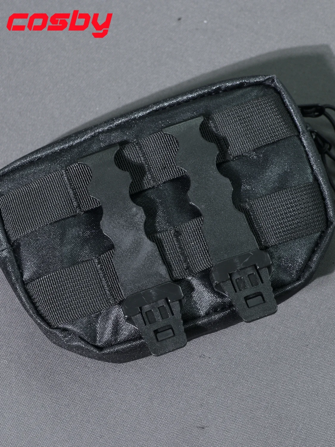 ​COSBY 1pair Molle Webbing Strip – 3-Row MOLLE Compatible Attachment Strap for Outdoor, Climbing & Tactical Gear​