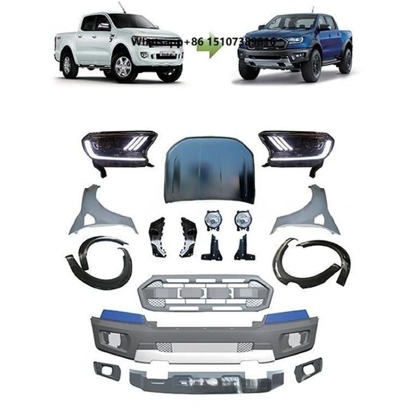 

Modified Parts Accessories Body Kits Front Bumper Front Grille Upgrade Raptor for Ranger T6 2012 2013 2014