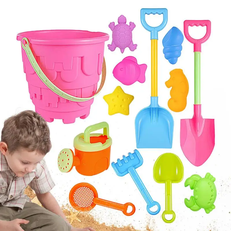 

Sand Toys Toy Beach Bucket Water Can Sand Shovel Mold Outdoor Travel Summer Toys Sand Castle Toys For Kids 3 Boys Girls Toddler