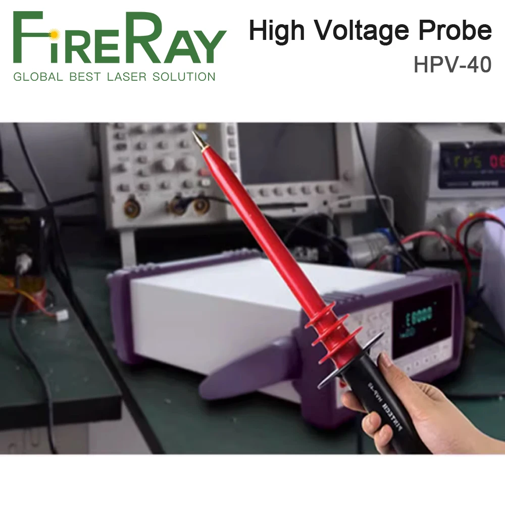 FireRay رقمي متعدد الجهد العالي التحقيق 0 ~ 40KV 1000:1 HVP-40 موصلات اختبار سلك لمتعدد متر متعدد