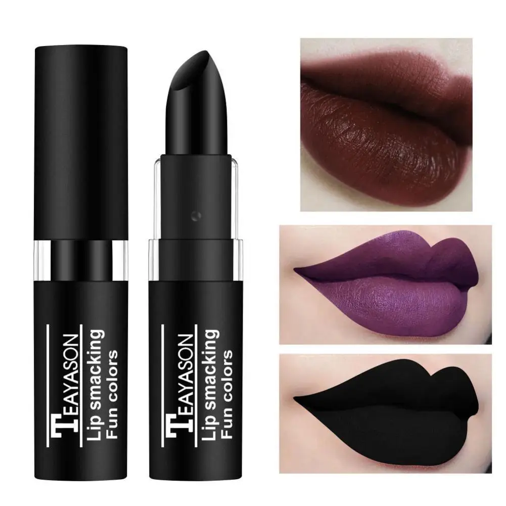 12Color Matte Waterproof Velvet Nude Lipstick Sexy Red Brown Pigments Lip Mud Non-stick Cup Rose Red Lip Gloss Makeup