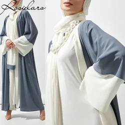 Dubai Abaya Patchwork Cardigan Middle East Toga Dubai Caftan Dresses for Women Turkish Tunic Muslim Coat Turkey Fashion Clothes