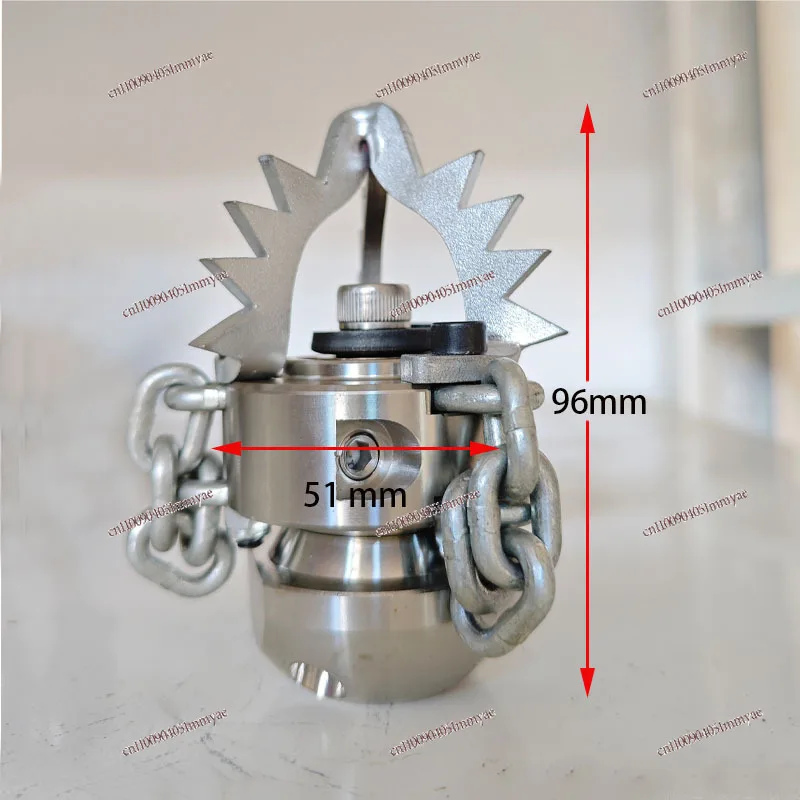 High-pressure Rotating Nozzle Cleans Sewer Pipeline Grease, Silt, Tree Roots, Dredges and Clogs Ceramic Nozzles