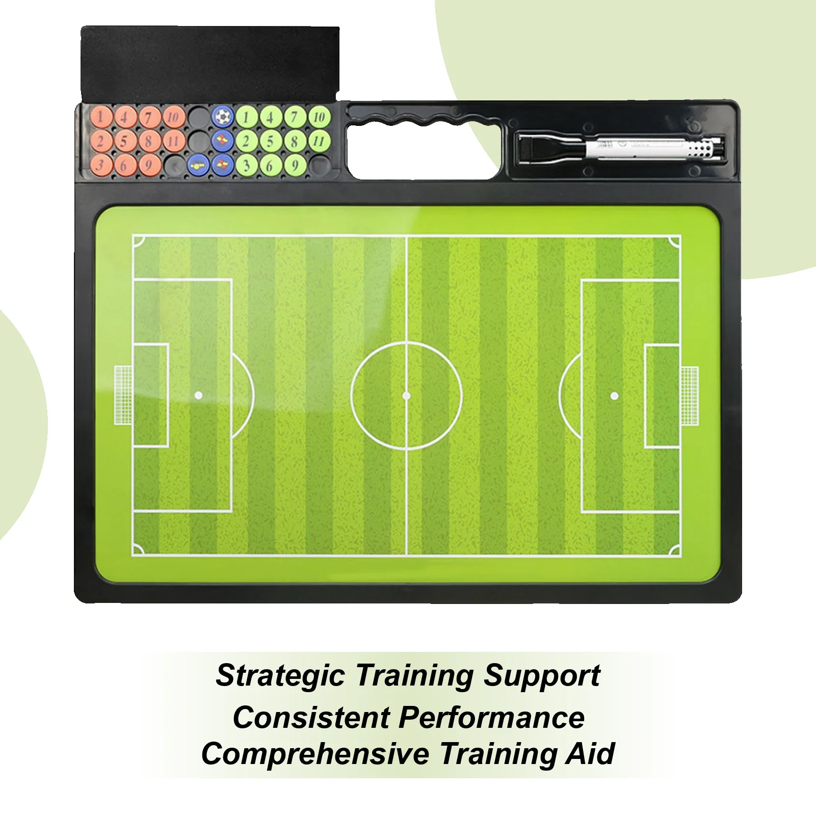 

Футбольная доска Письменное оборудование Двусторонняя футбольная стратегическая доска с маркером для игроков Полевая практика Матч Стратегия