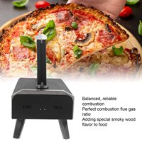 Outdoor Pizza Oven Wood Fired Maker Outside Stove 12in Portable Stainless Steel for Backyard