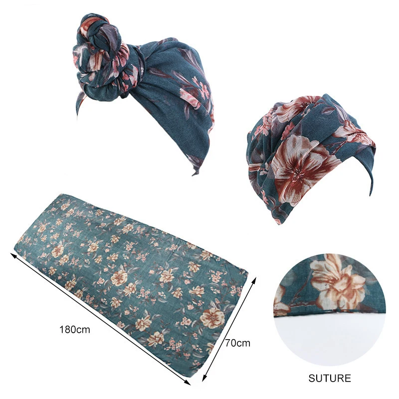 

Хлопковая вуаль с узором пейсли и принтом, женская химиотерапия, шапка от рака, тюрбан, мусульманские банданы, внутренний хиджаб, шапка, головной платок, длинные повязки на голову