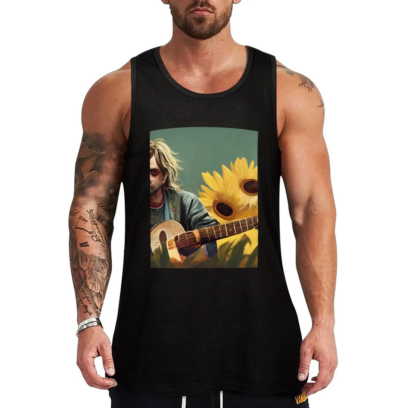 

Street Level Fade Neon Signs Photorealistic Tank Top Athletic Gym Tank Top Sleeveless Quick Dry Training