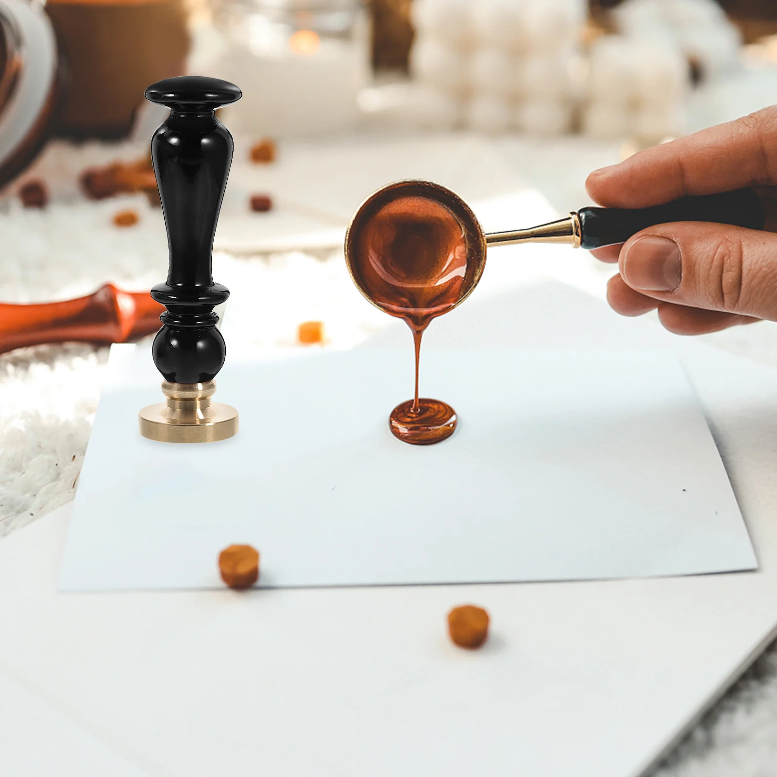 Vintage Wax Seal Stamp Handle Universal Replacement DIY Crafts Stamp Accessory for Envelope Scrapbooking Wedding Invitation