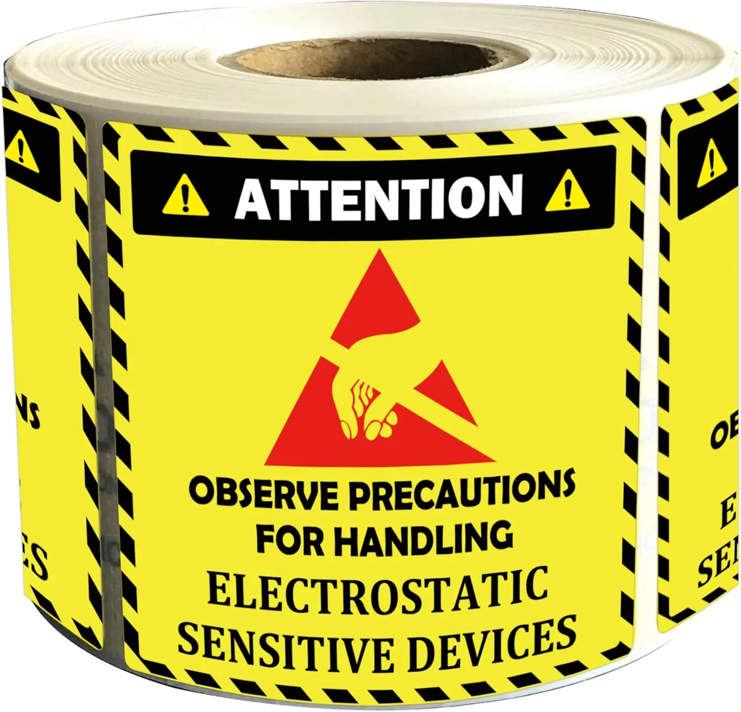 

2 x 2-дюймовая этикетка, статическая предупреждающая наклейка, 500 в рулон