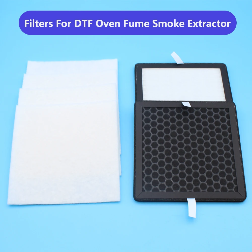 Dtf Fume Smoke Filter Extractor Filter Kit Purification 2uul Three Layers Filter Activated Carbon Containing Dust-removal Tool