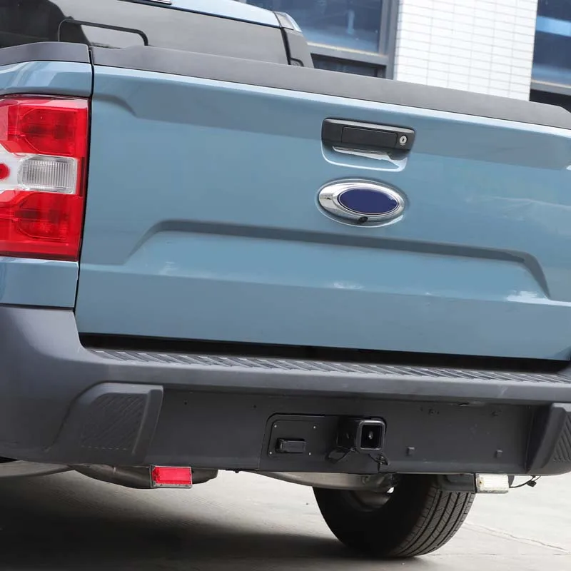 

Methoucar для Ford Maverick 2022-2025, черный алюминиевый сплав, крышка заднего бампера, боковая пылезащитная крышка прицепа, автомобильные аксессуары