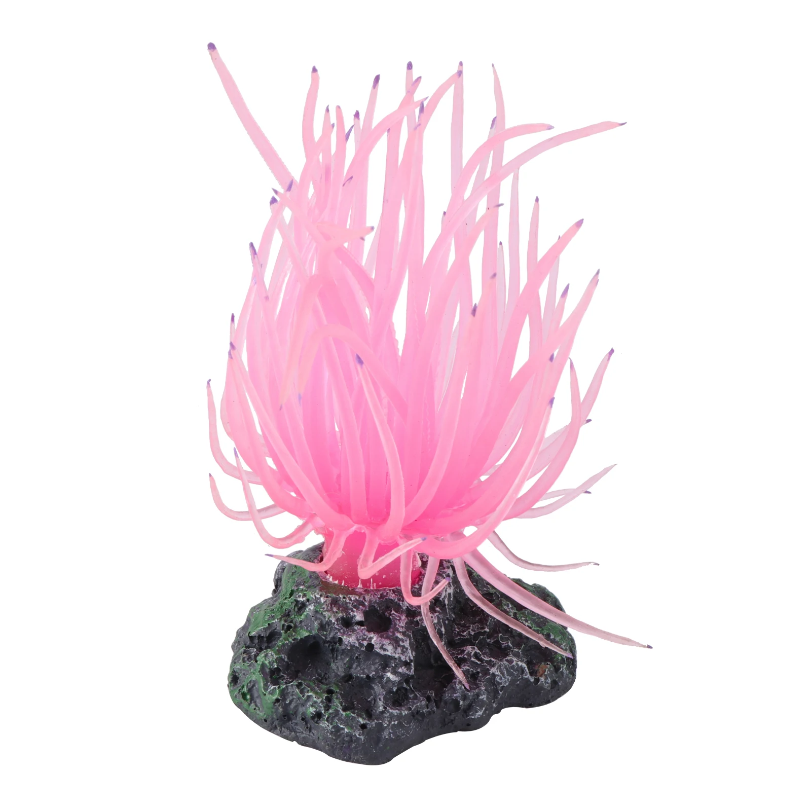 

Artificial Coral Fish Tank Decor Pink Aquarium Accessories Lifelike Sea Anemone Water Landscape Ornament Pollution