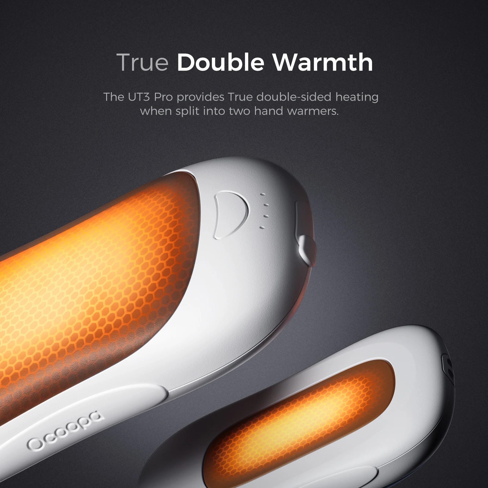 OCOOPA Magnetic Rechargeable Hand Warmers True Double Warmth Handwarmers Up to 14 Hours Max 138℉ Electric Heater, UT3 PRO