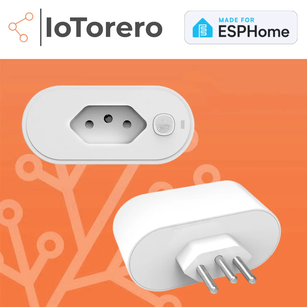 IoTorero, сделанный для ESPHome ESP8285, Бразилия, мониторинг потребления вилки, 16 А, работает с домашним помощником