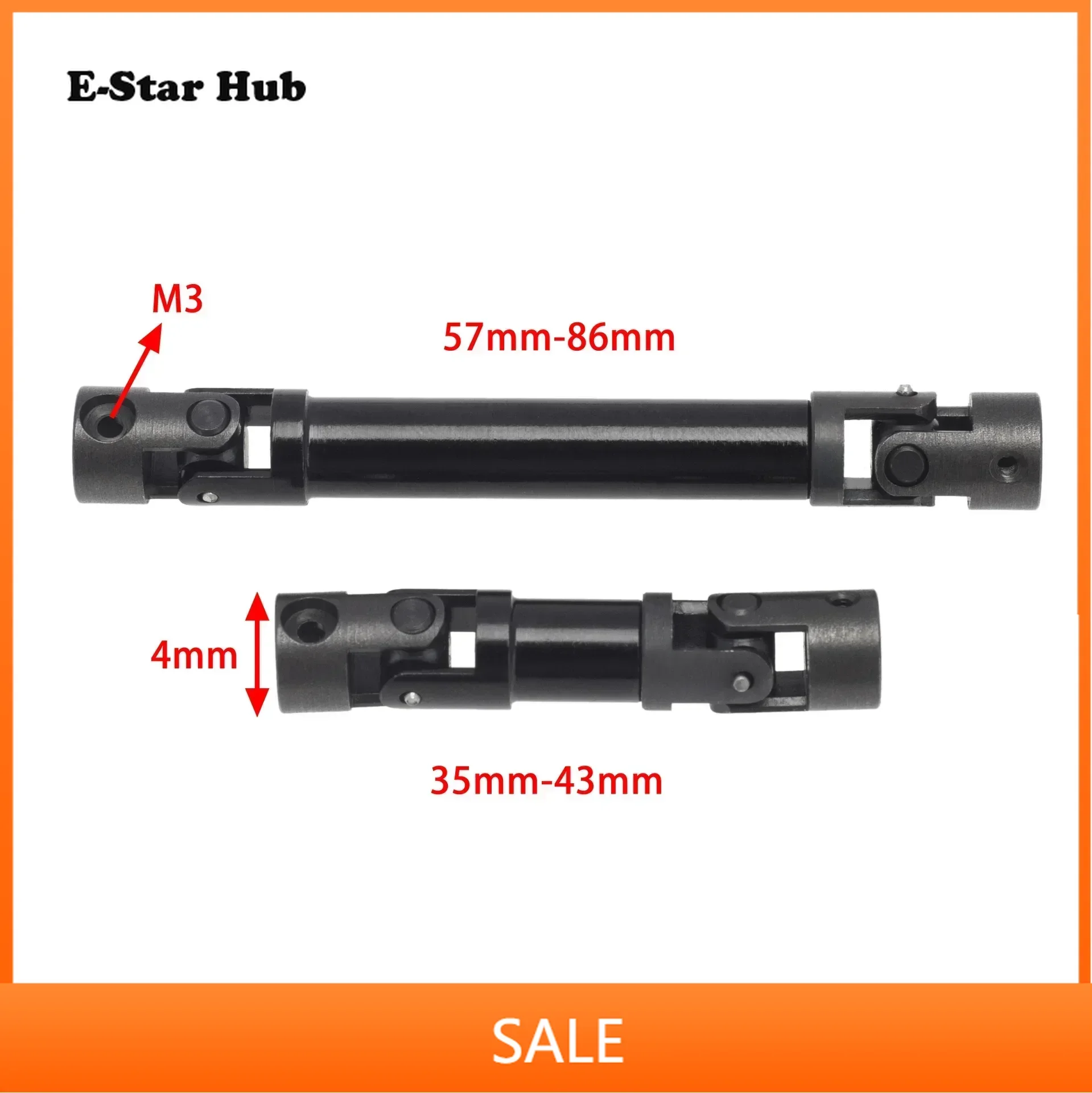 

Steel Front Rear Drive Shaft Center Shaft for 1/24 RC Crawler Car Axial SCX24 Jeep Gladiator AXI00005 Upgrade Parts