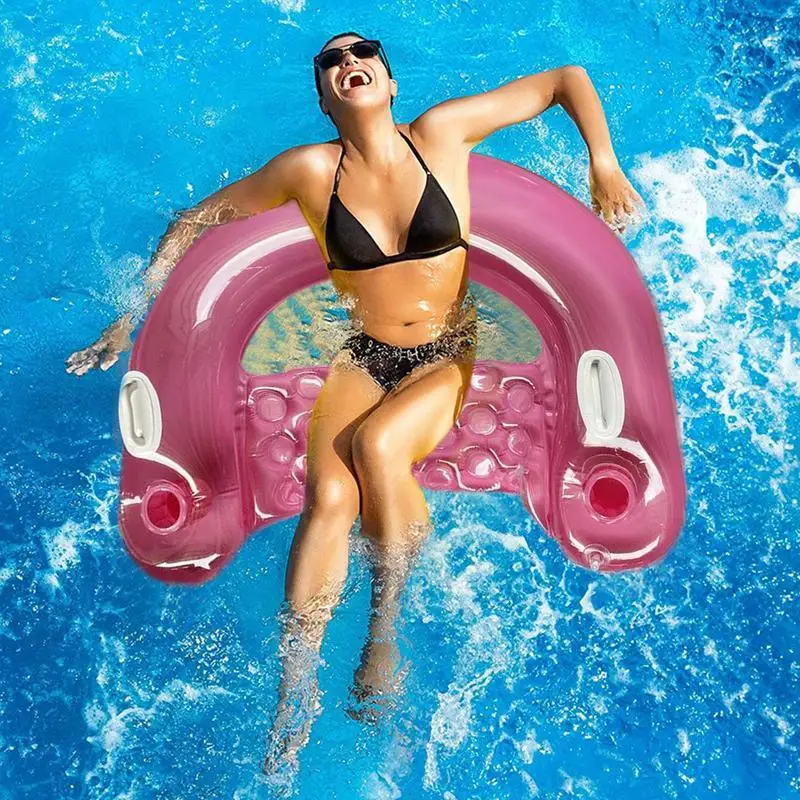 Cadeira flutuante inflável para adultos, colchões de água, brinquedos de piscina, rede, tapete esportivo