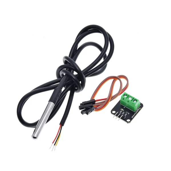 DS18B20 Fully Waterproof Temperature Sensor Module Digital Thermometer Probe Module with Cable