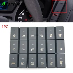1PC Car LED Power Radar fog lights Spotligh Heated steering wheel Power Supply Switch Button For Ford Tourneo Transit 16-20