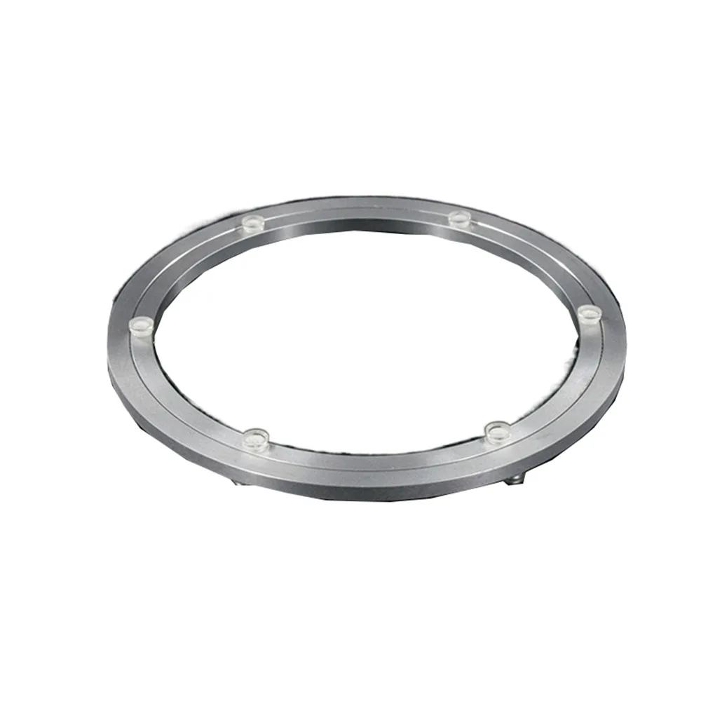 

Smooth Aluminum Table Turntable Quiet Effortless Access Round Table Swivel Plate Large Load Bearing Rust Resistant