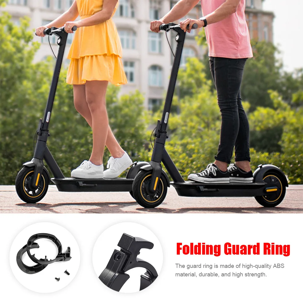 WSKEJI Ninebot MAX G30 Electric Scooter Guard Ring Front Tube Insurance Circle Front Round Locking Ring Scooter Accessories