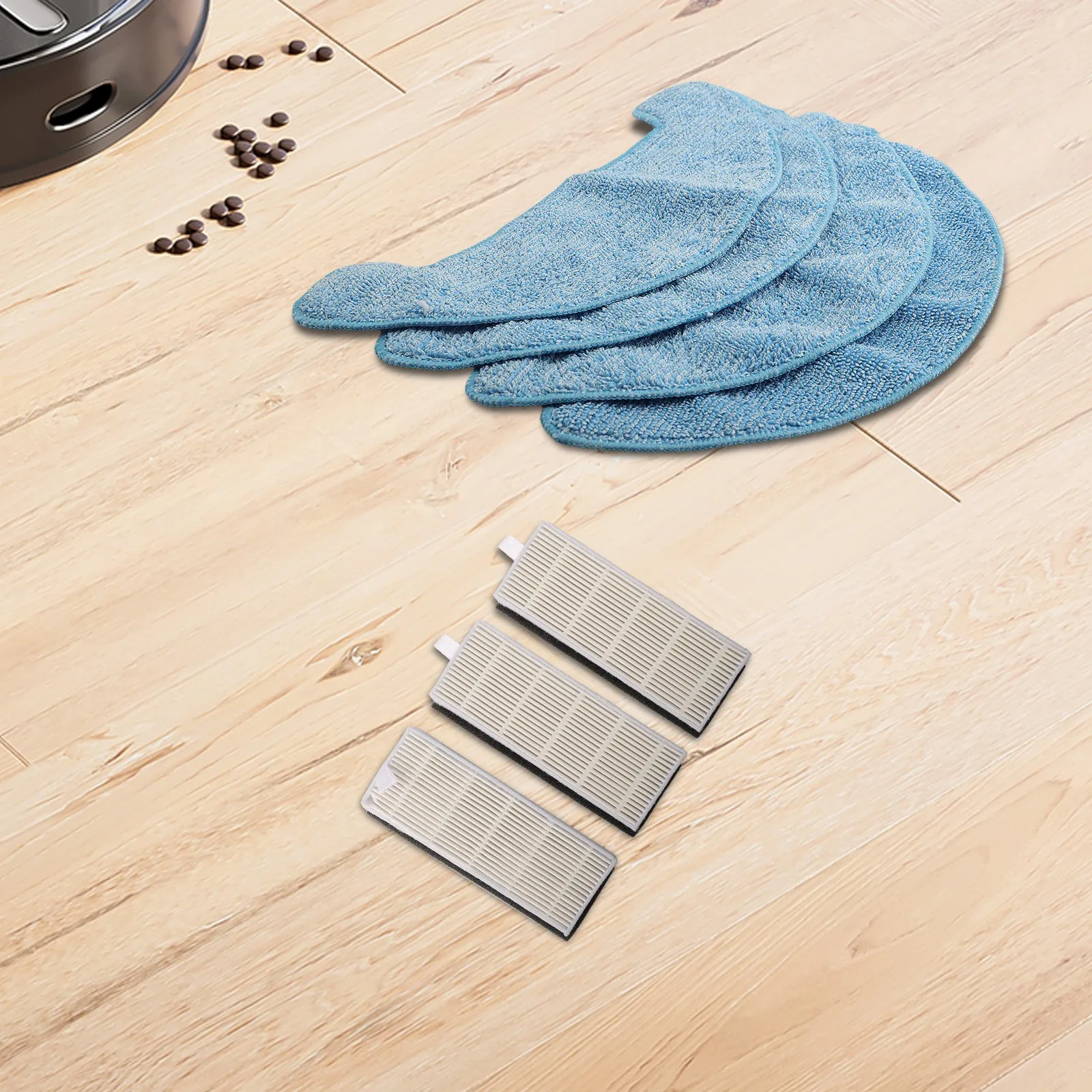 Replace Essential Components of your For DOMOOVA DRV80 Animal Robotic Vacuum Cleaner Side Brush Filter Mop Cloth