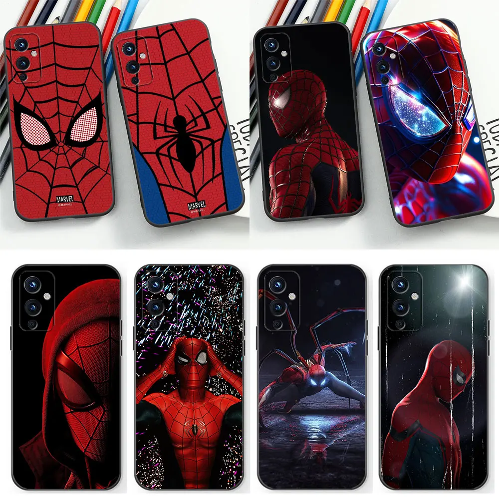 Marvel Spiderman Avengers Phone Case For Oneplus 9 9R 8 8T 7 7T ACE 2V NORD CE 2 3 Lite 5G Pro Silicone Case Capa Funda Shell