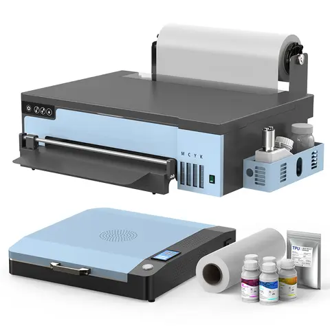 A4 DTF Printer XP600 Printhead 21cm 8.2" Roll Feeder Direct to Film Transfer DTF Printing Machine for T-shirt Clothes Textile