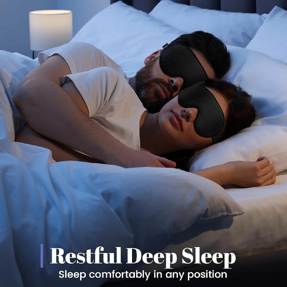 1PCS Sleep Mask for Side Sleeper, Complete Light Blocking 3D Sleeping Eye Mask, Relaxing Zero Pressure Night Blindfold