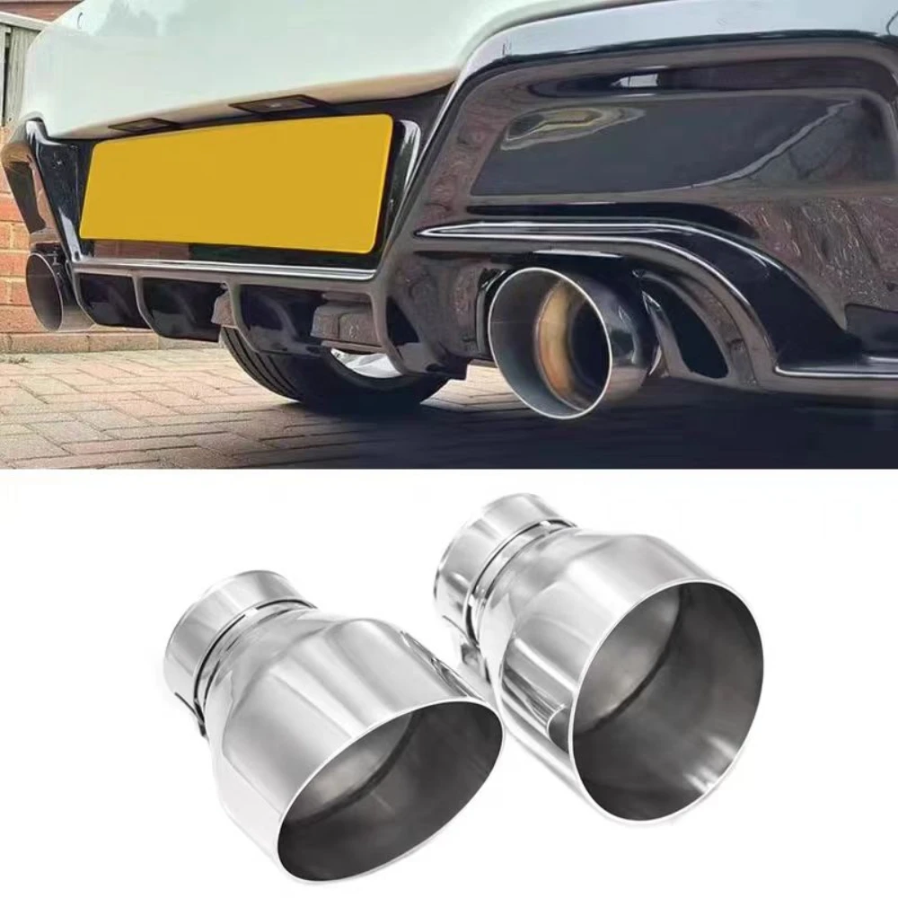 2 Stück/Set Auspuffblenden für BMW F22 F23 M235i M240i F20 F21 M135i M140i F30 F31 M335i M340i F32 F33 F36 M435i M440i ID60mm Schalldämpfer