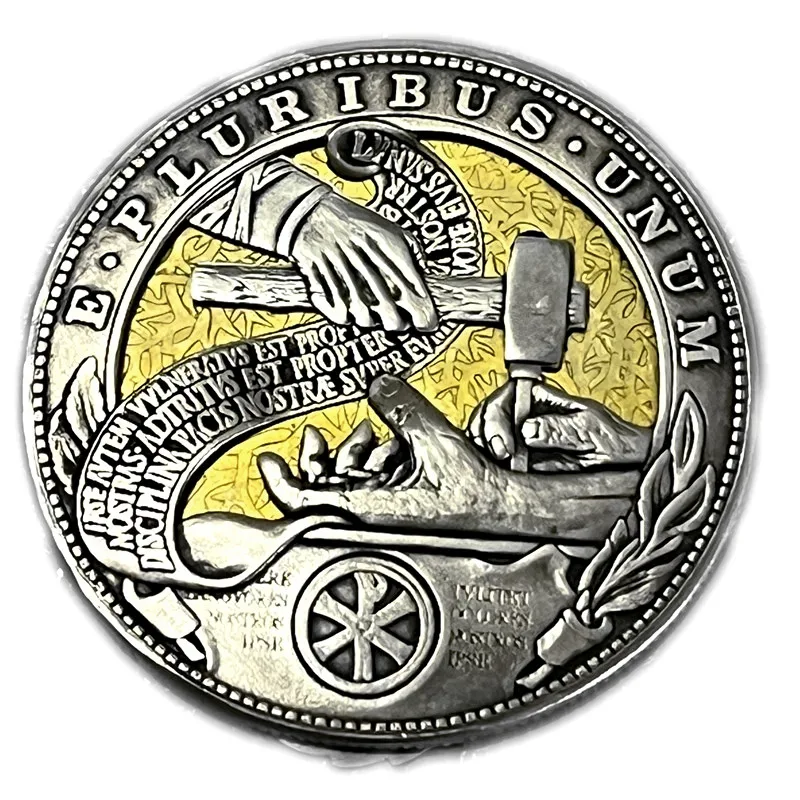 Active Mechanism Holy Grail Coin Mix 14pcs Hobo Nickel Morgan Dollar Roman Booteen Collectible Magic Coin Creative Gift