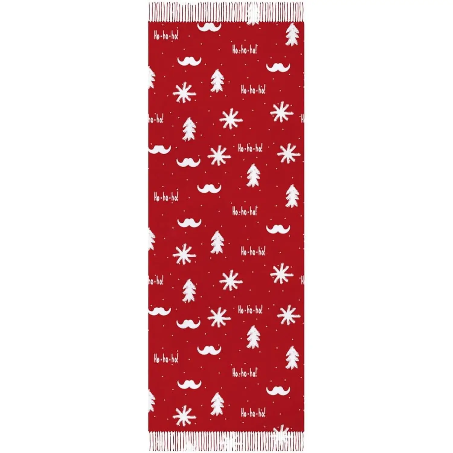 

Накидки с кисточками, теплый мягкий зимний легкий кашемировый длинный шарф для женщин, подарки, повседневные путешествия, офис, Рождество, принт Хо-хо