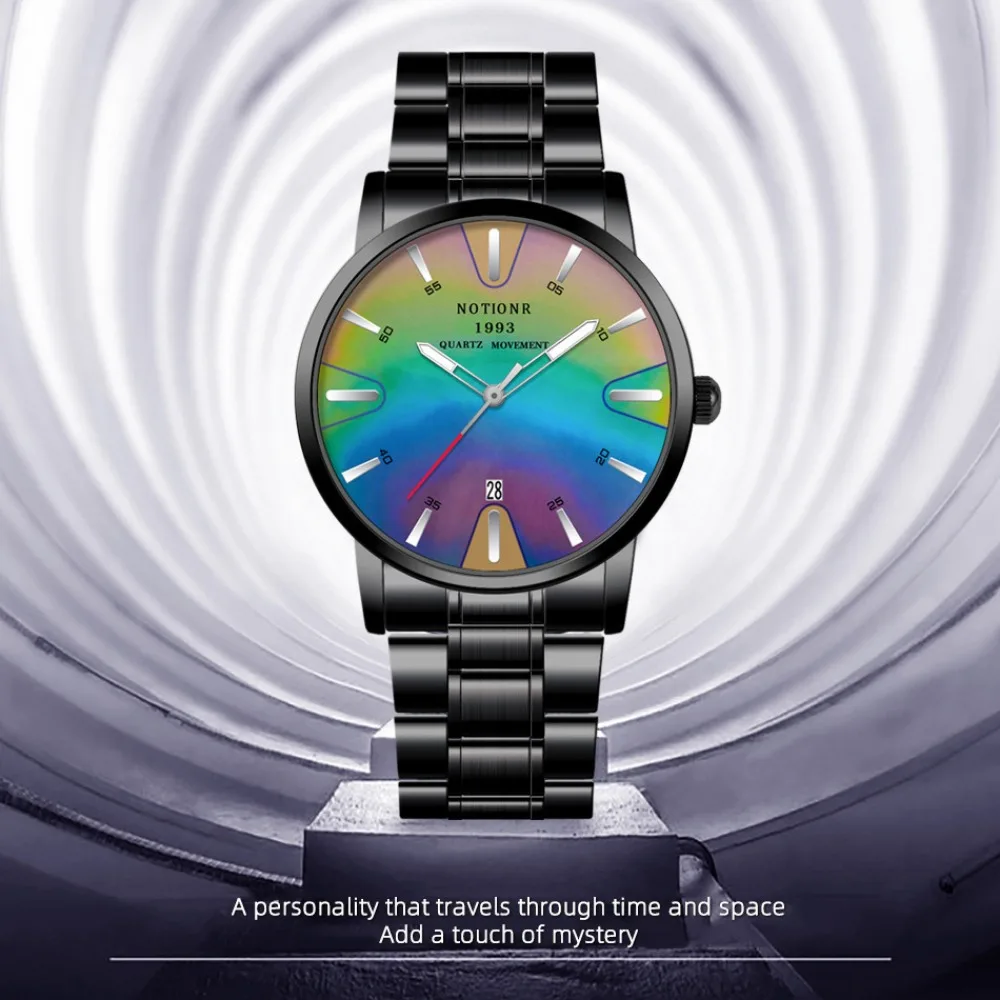 NOTIONR Nova Moda Masculina Relógios de Quartzo, Relógio de Moda Clássico Data Relógios de Pulso para Homem Presente para Ele