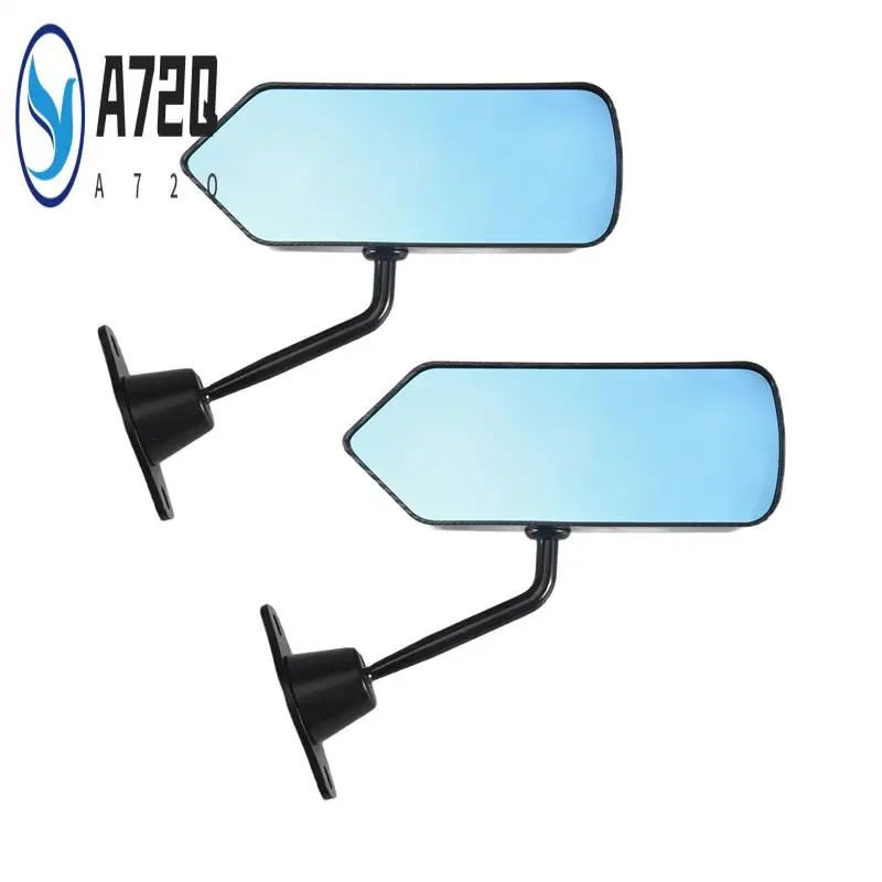

A72Q-1 Pair Universal F1 Style Car Side Rearview Mirrors Door Wing Rear View Mirror For Benz Honda Ford ABS Carbon Fiber Look
