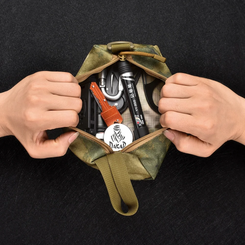 Outdoor Hunting Pouch Camouflage Bag Portable EDC Tool Storage Bags for Multi Tools Tactical Running Camping Gear Survival