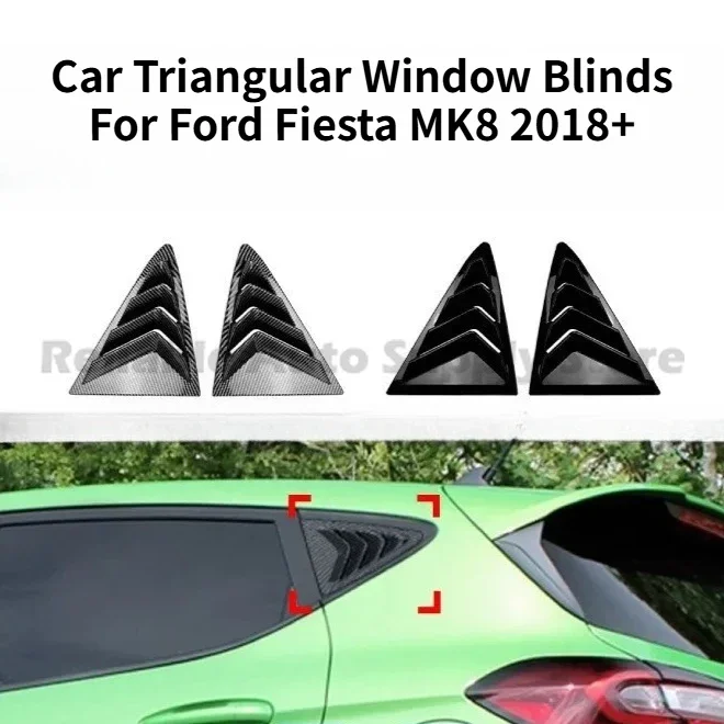 

Car Triangular Window Blinds For Ford Fiesta MK8 2018+ Stylish Car Decor Upgrade Premium Quality Auto Accessory