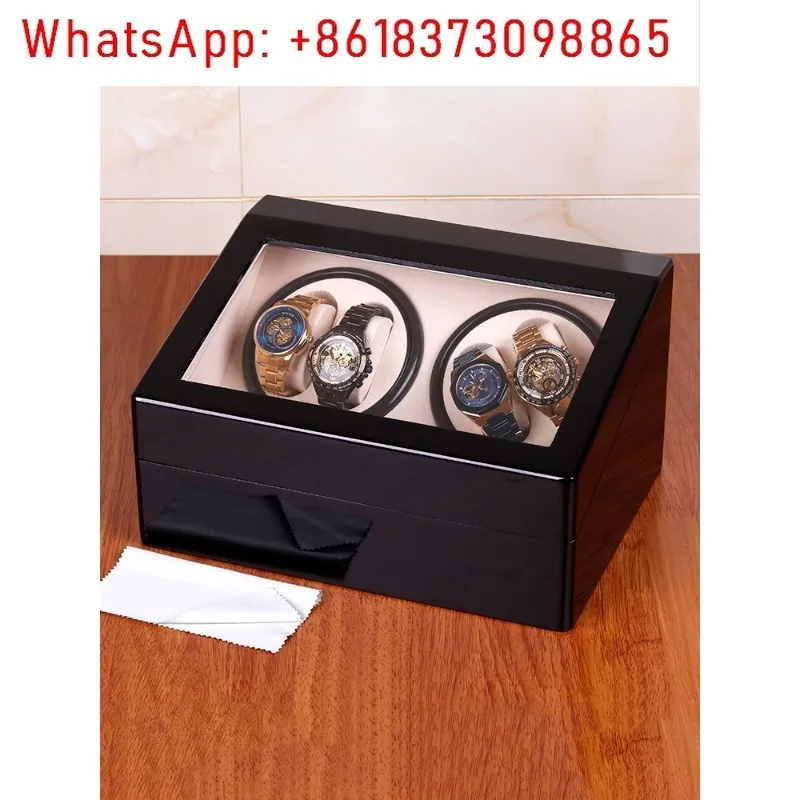 

Baking paint 46 watch shaker electric automatic winding motor box storage display watch box