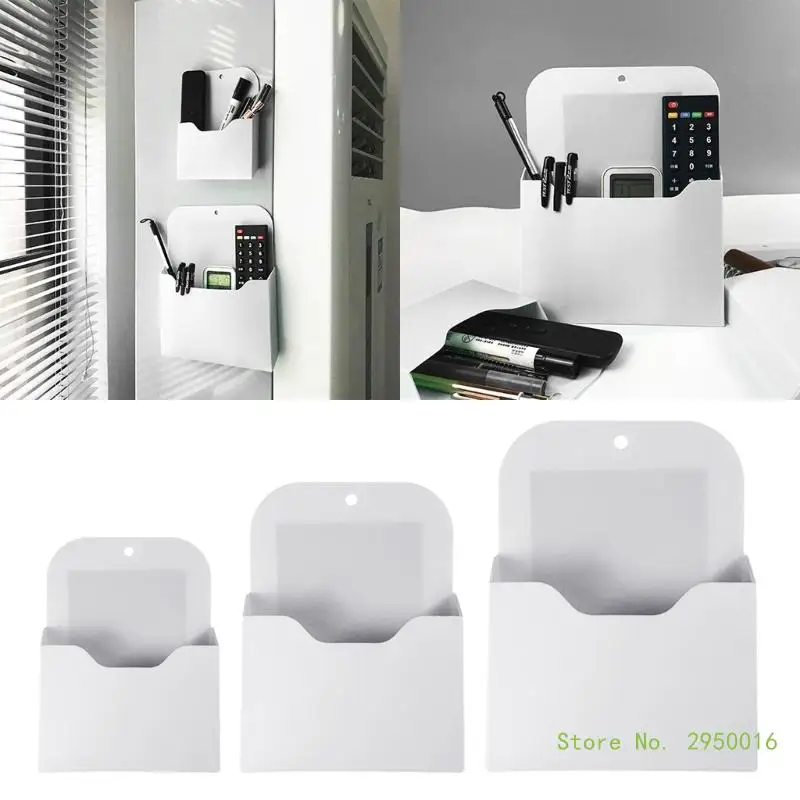 3pcs Magnetic File Holder Pen Cup Holders Refrigerator Storage Pocket for Office Home Use Large/Medium/Small Size