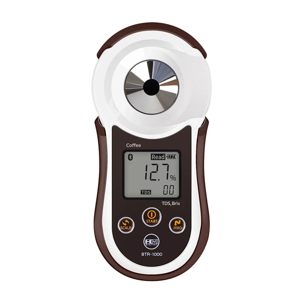 

Digital Refractometer BTR-1000 Coffee Detector 0-26 Brix TDS Coffee Meter Mobile App Concentration Tester With Backlight