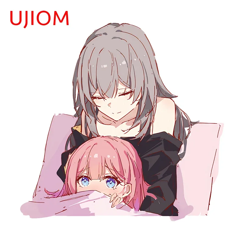 UJIOM 13cm Chibi Asta Trailblazer Cute Wall Stickers Honkai Star Rail Amusing Baby Kids Room Vestibule Decal Decoration Chambre