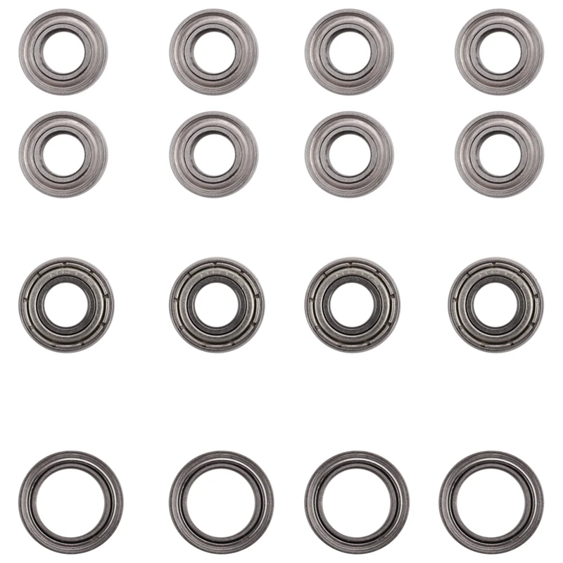 16Pcs Ball Bearing Kit for Tamiya TT02 TT-02 TT02D TT-02D 1/10 RC Car Upgrade Parts Accessories