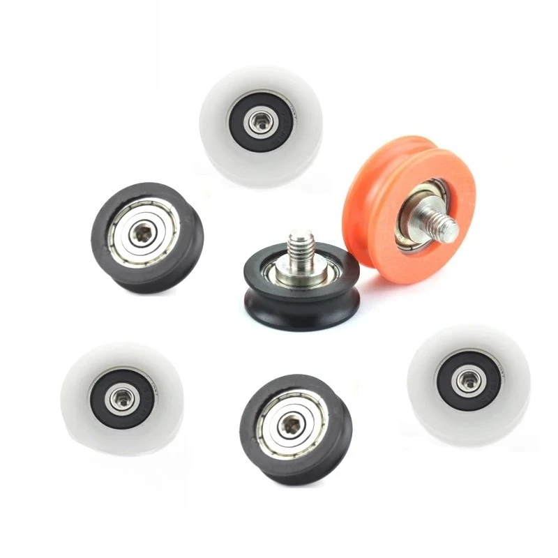 Pulegge con cuscinetto scanalato a forma di U multi-specifica con/senza viti