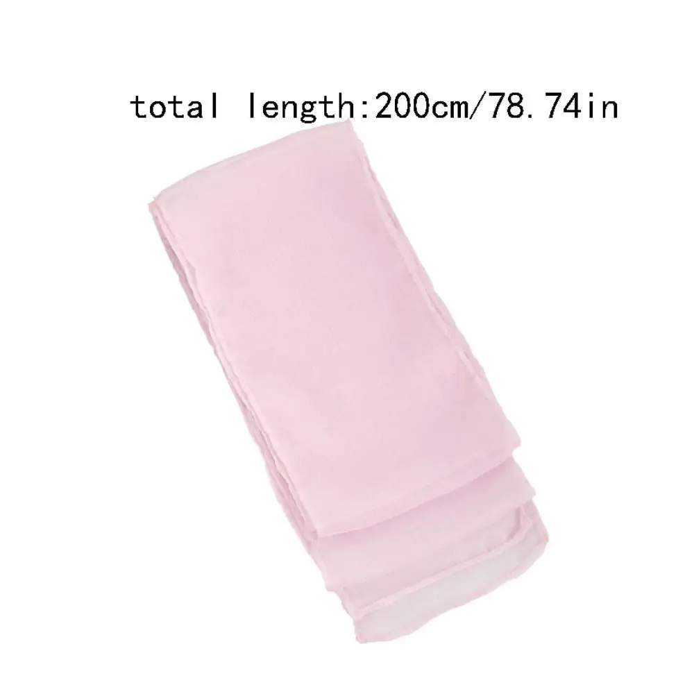 Тонкий длинный шелковый шарф, регулируемый элегантный шифоновый шелковый шарф, аксессуары для одежды, мягкая лента, шейный платок, украшение для платья