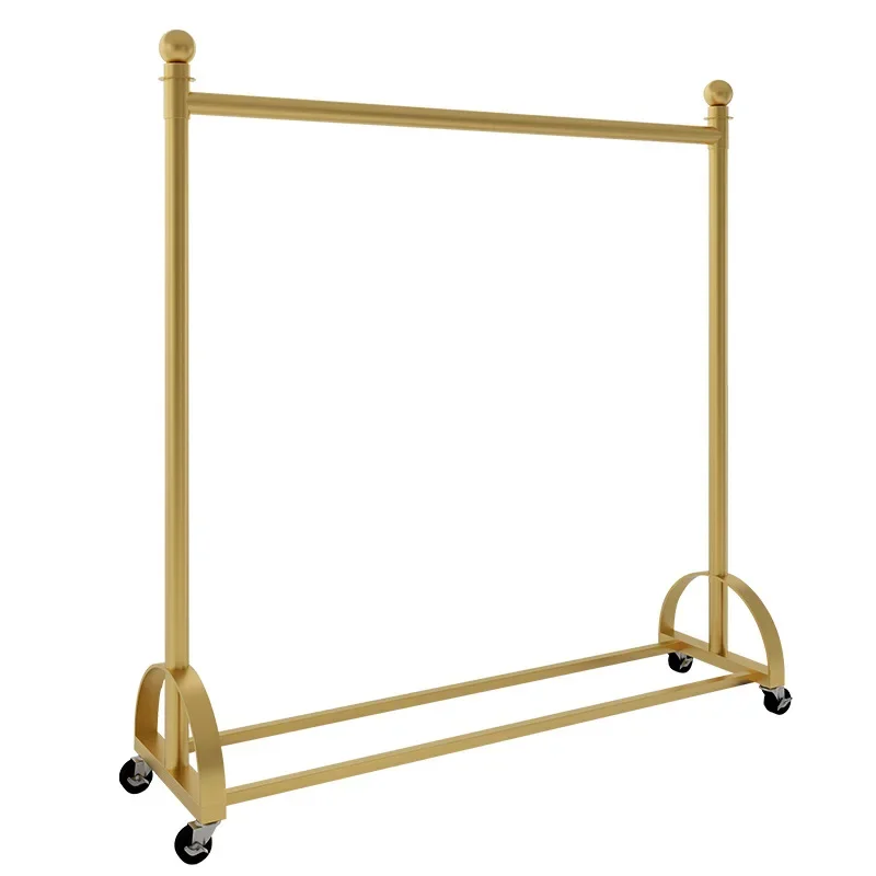 

Clothing store hanger floor-to-ceiling Nakajima wall display stall girls' clothing display hanging clothes rod moving wheel